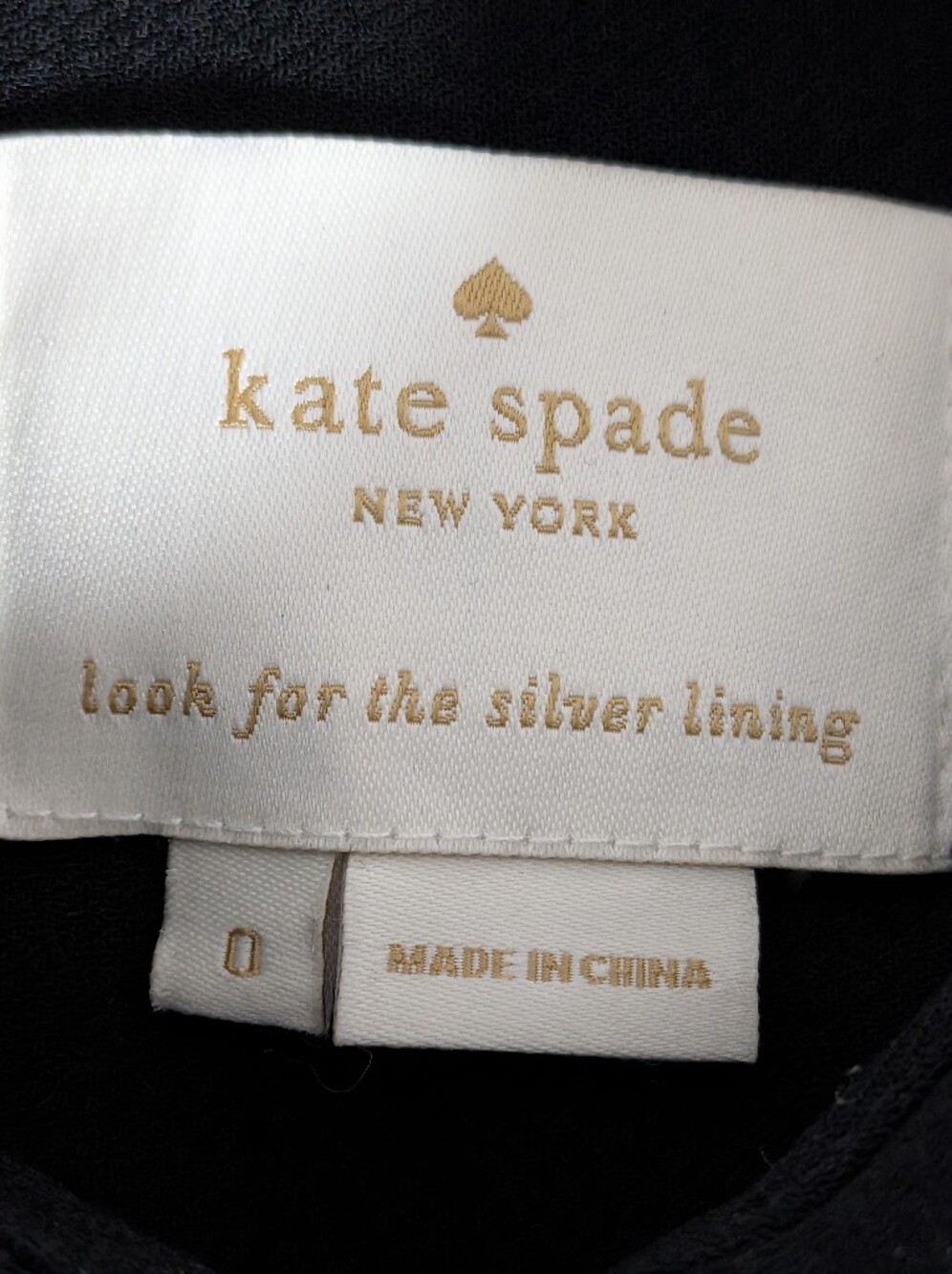 Kate Spade Black Shirt Dress With White Bowknot Sz 0 Collared Classic Lined EUC - Picture 8 of 12